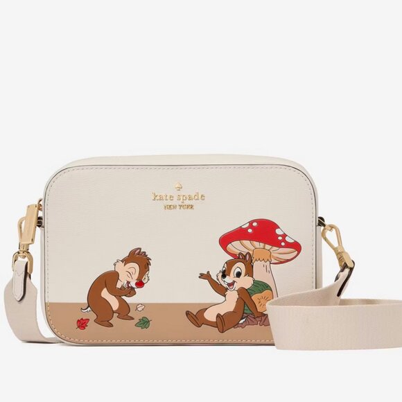 Kate Spade x Disney Chip N Dale Mini Camera Bag - Limited Edition Purse - Picture 2 of 7